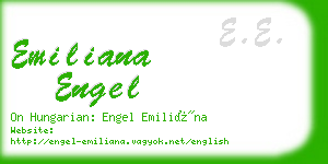emiliana engel business card